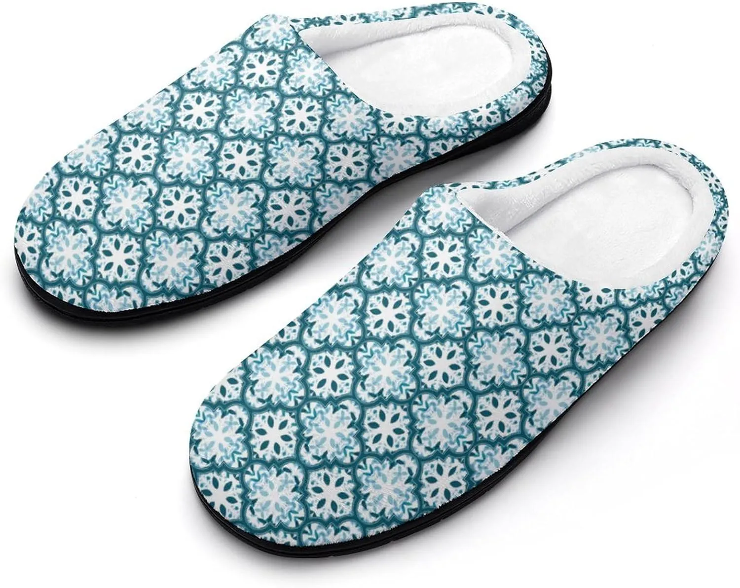 Mens House Slippers Womens Halloween Cotton Slippers Memory Foam Clog Slippers Non-Slip Sole Warm Indoor Outdoor Shoes