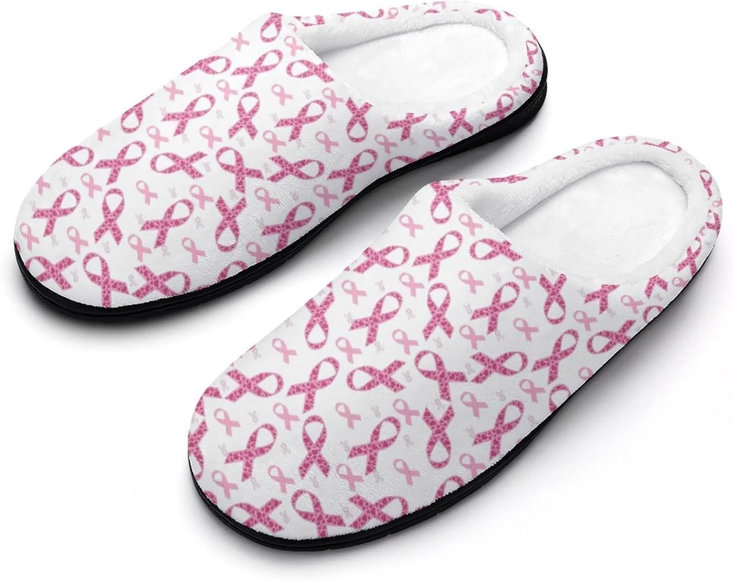 Mens House Slippers Womens Halloween Cotton Slippers Memory Foam Clog Slippers Non-Slip Sole Warm Indoor Outdoor Shoes