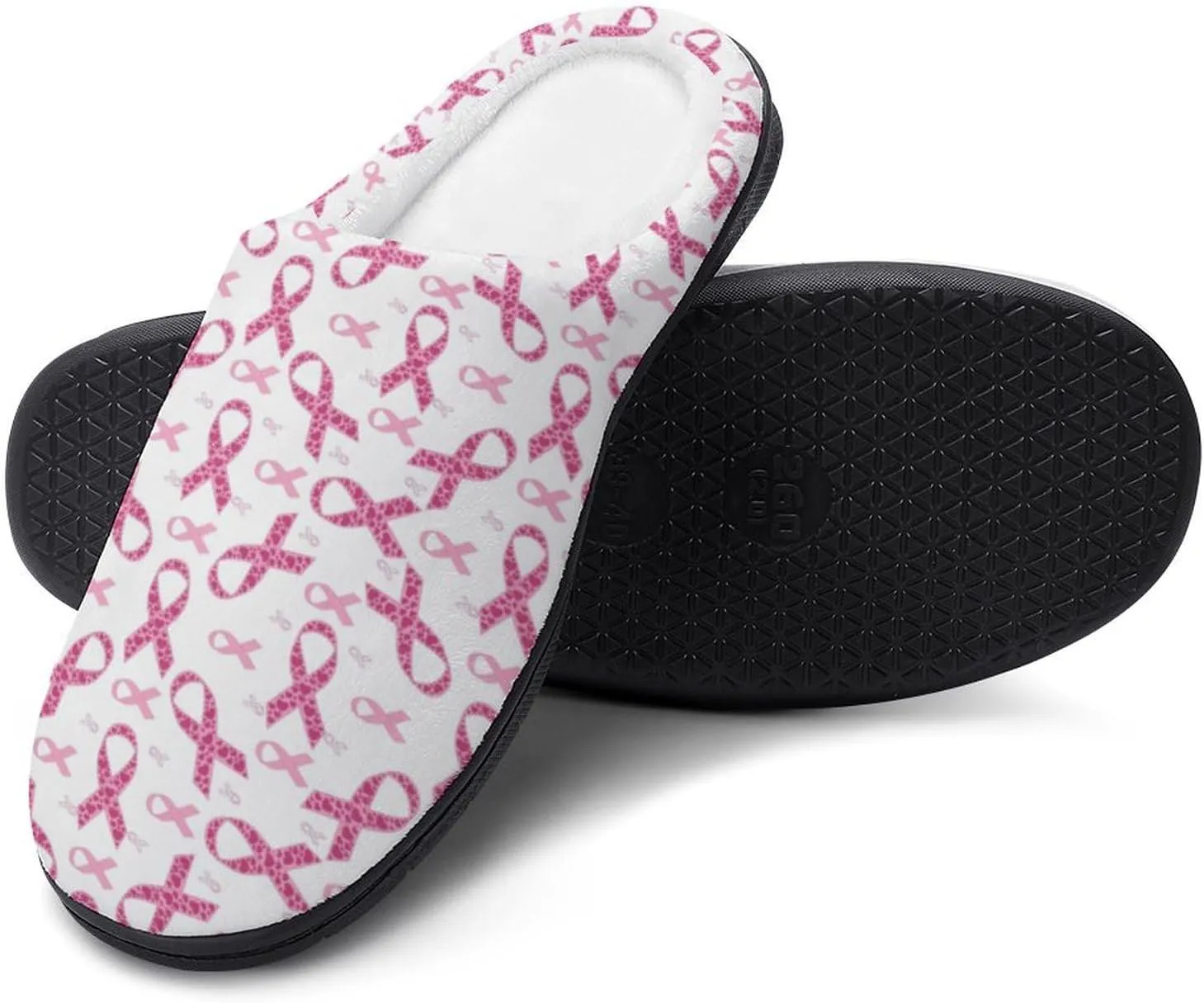 Mens House Slippers Womens Halloween Cotton Slippers Memory Foam Clog Slippers Non-Slip Sole Warm Indoor Outdoor Shoes