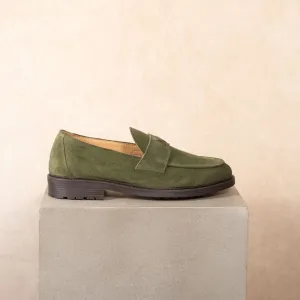 Men's Olive Suede Lug Centesimo