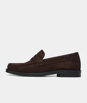 Miles Loafer Brown Honest Penny Time-sensitive - Suede
