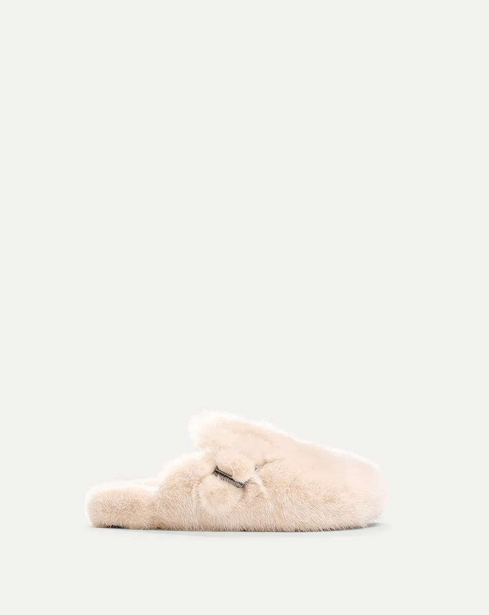 Mink Clog Slippers