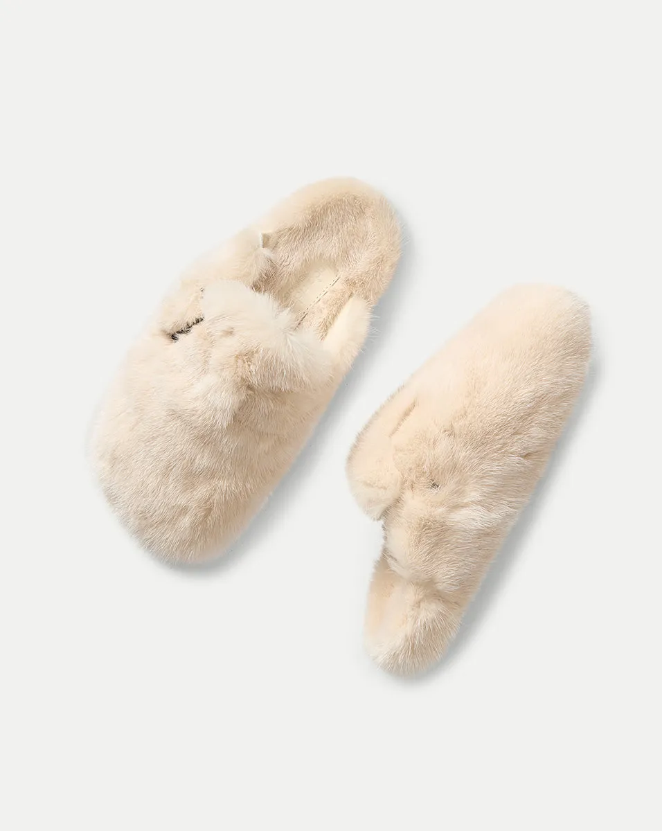 Mink Clog Slippers
