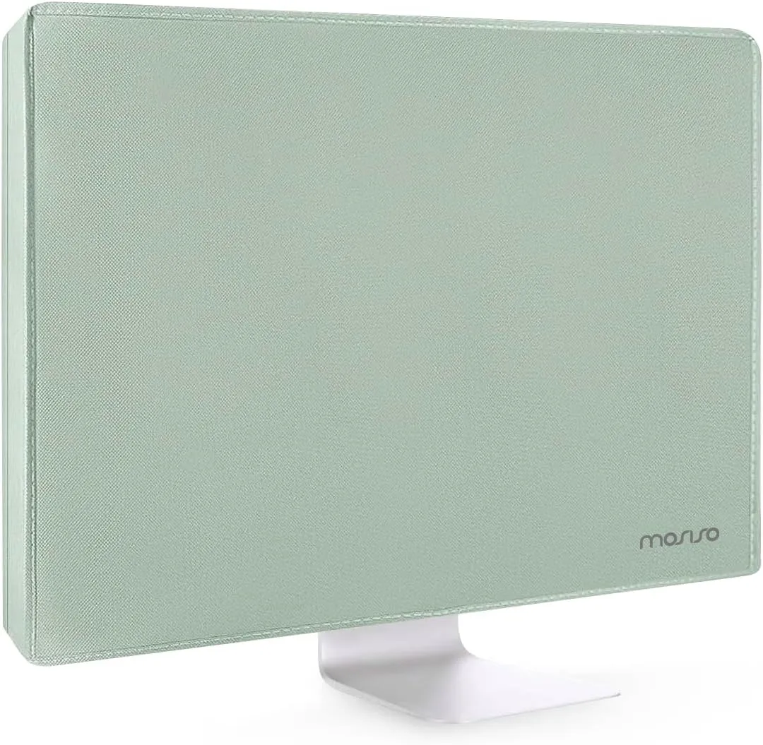 MOSISO Monitor Dust Cover 26, 27, 28, 29 inch Anti-Static Dustproof LCD/LED/HD Panel Case Computer Screen Protective Sleeve Compatible with iMac 27 inch, 26-29 inch PC, Desktop and TV, Antique Green