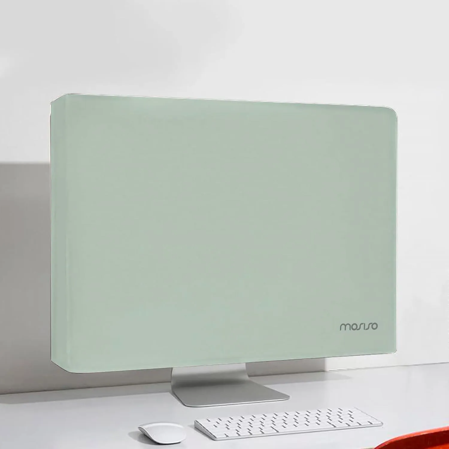 MOSISO Monitor Dust Cover 26, 27, 28, 29 inch Anti-Static Dustproof LCD/LED/HD Panel Case Computer Screen Protective Sleeve Compatible with iMac 27 inch, 26-29 inch PC, Desktop and TV, Antique Green