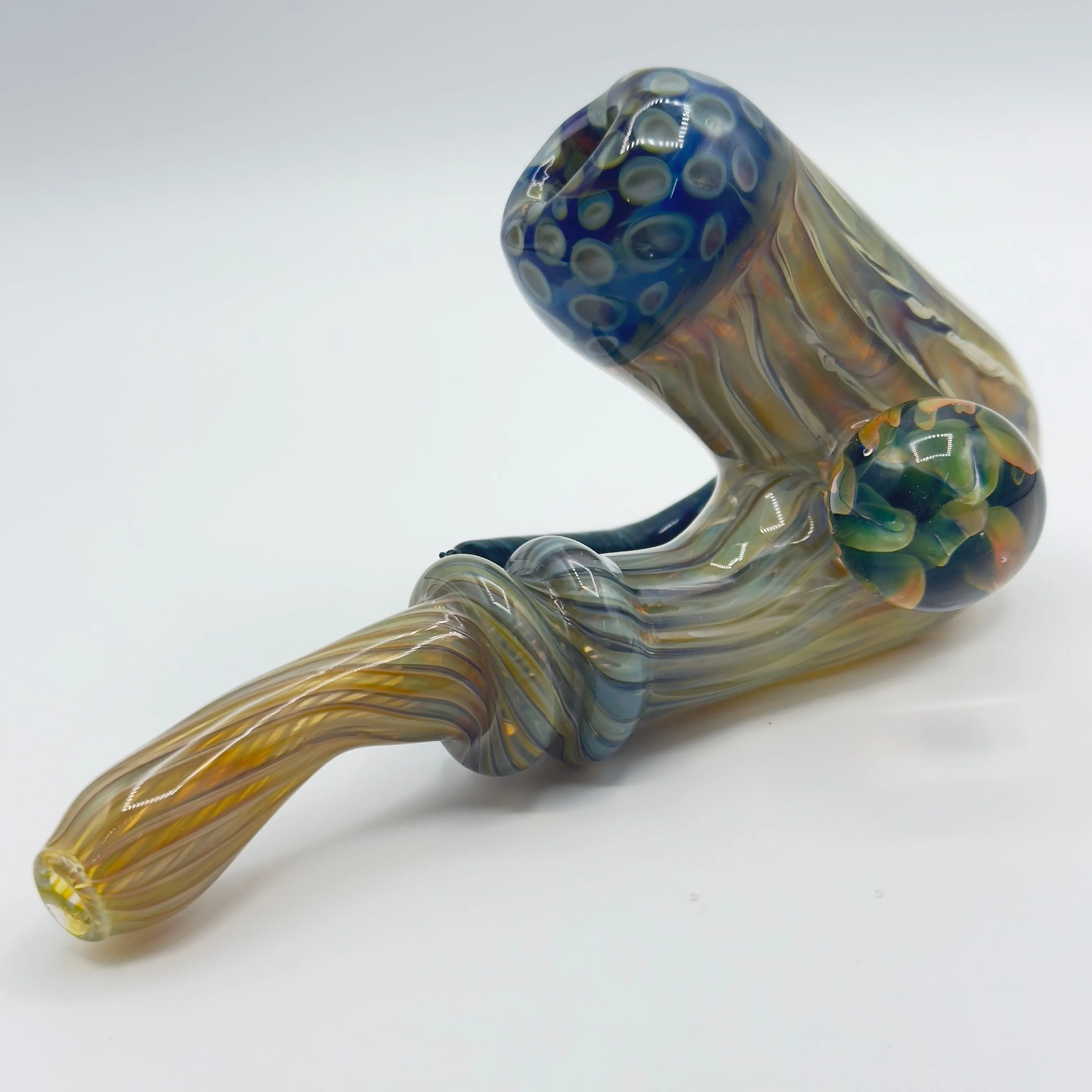 Mystery Forge x Max Melts x Thick Nick Glass - Horned Sherlock w/ Fumed Implosion Cab