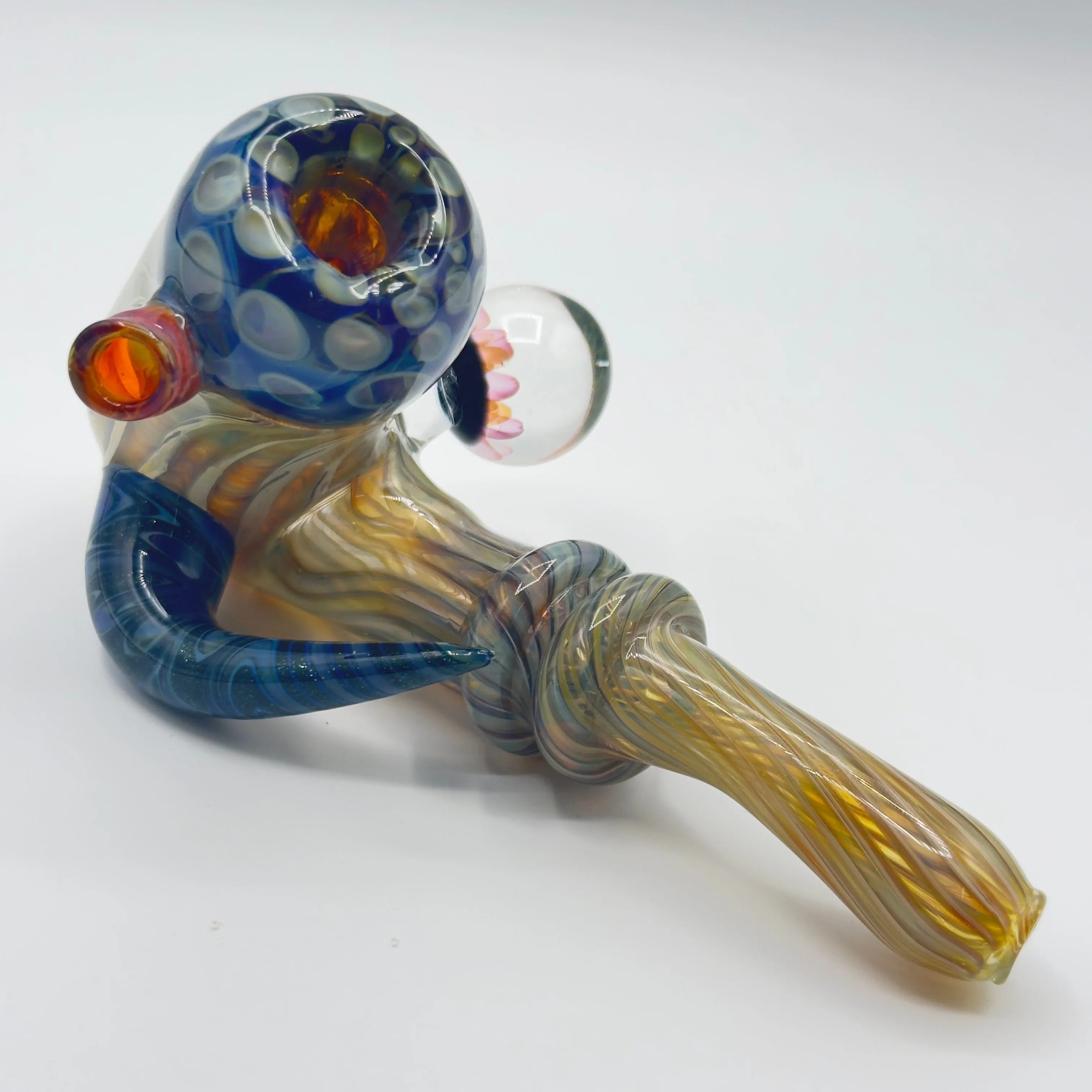 Mystery Forge x Max Melts x Thick Nick Glass - Horned Sherlock w/ Fumed Implosion Cab