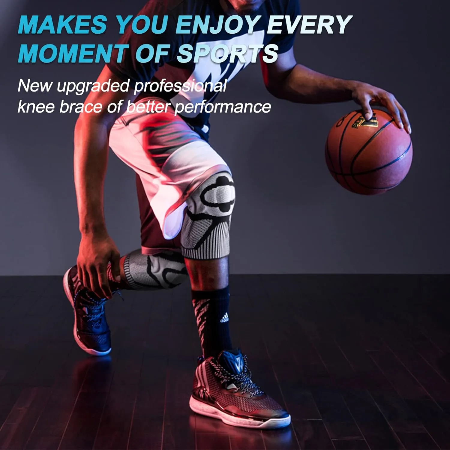 NEENCA Knee Brace for Knee Pain Relief, Medical Knee Support with Patella Pad & Side Stabilizers, Compression Knee Sleeve for Meniscus Tear, ACL, Arthritis, Joint Pain, Runner, Sport- FSA/HSA APPROVED