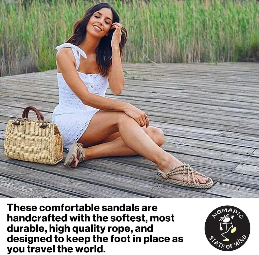 Nomadic State of Mind House Slippa - Handmade Rope Shoes – Machine Washable – Comfortable & Lightweight – Vegan Friendly – for Women & Men