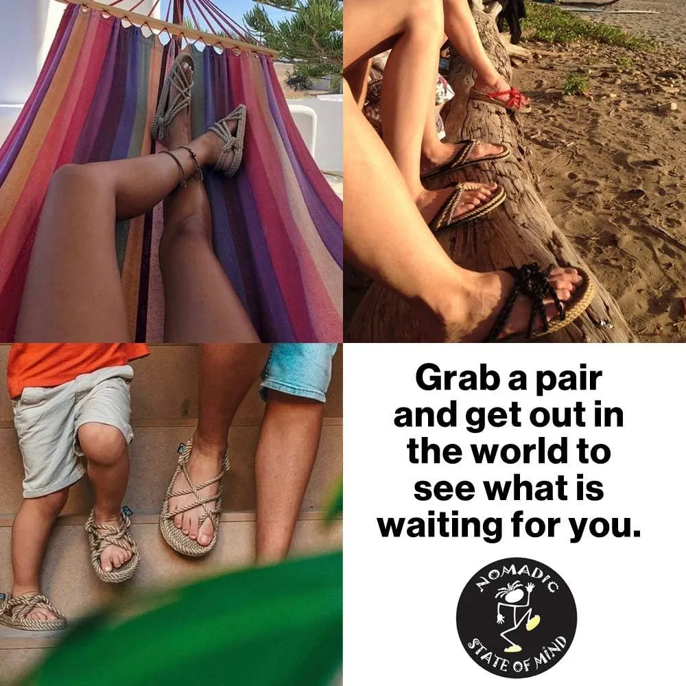 Nomadic State of Mind House Slippa - Handmade Rope Shoes – Machine Washable – Comfortable & Lightweight – Vegan Friendly – for Women & Men