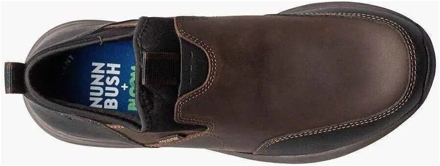 Nunn Bush Men's Excursion Moccasin Toe Slip-on Water Resistant Pull on Boot Chelsea