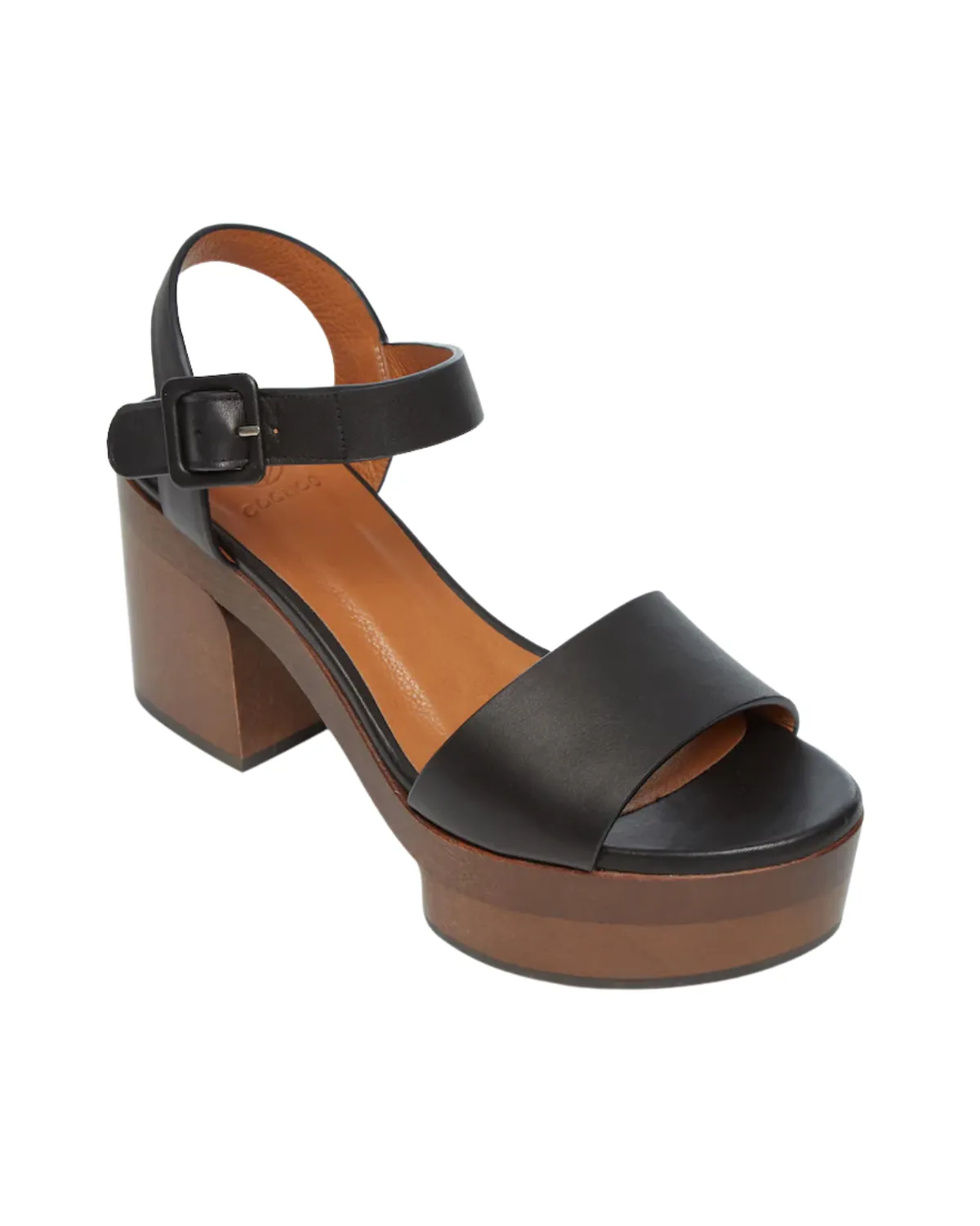 Obion Clog (Black Leather)