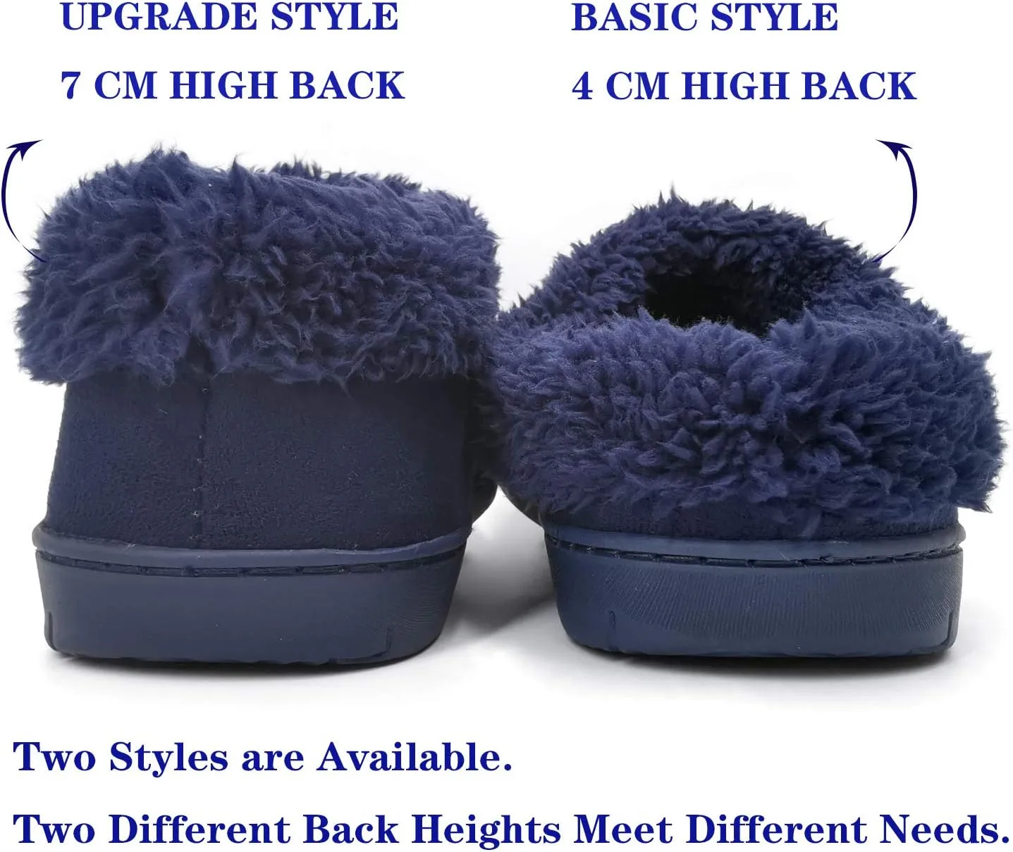 ofoot Women's Winter Warm Faux Suede Fuzzy Clog Slippers | Memory Foam, Non-Slip Rubber Soles
