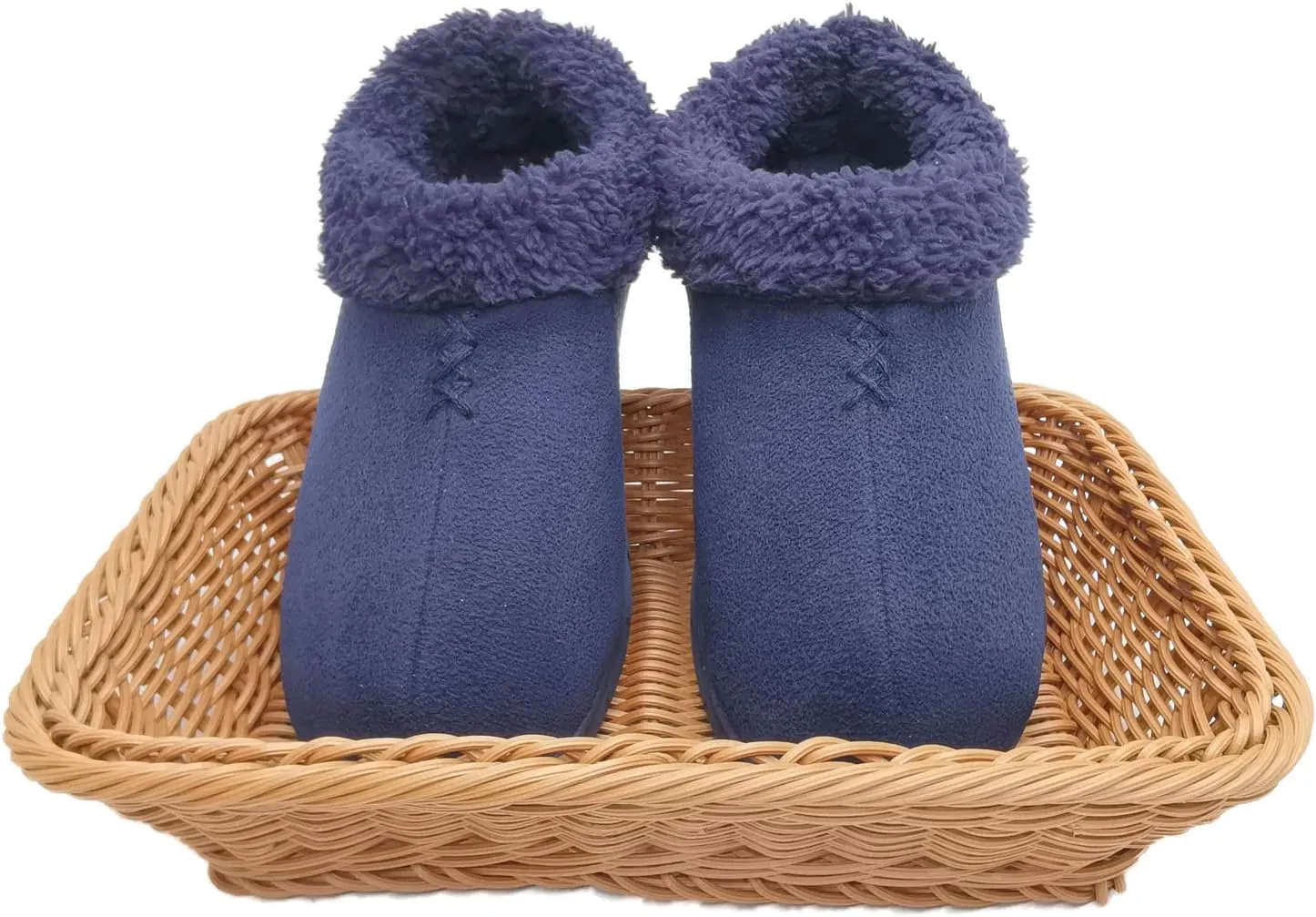 ofoot Women's Winter Warm Faux Suede Fuzzy Clog Slippers | Memory Foam, Non-Slip Rubber Soles