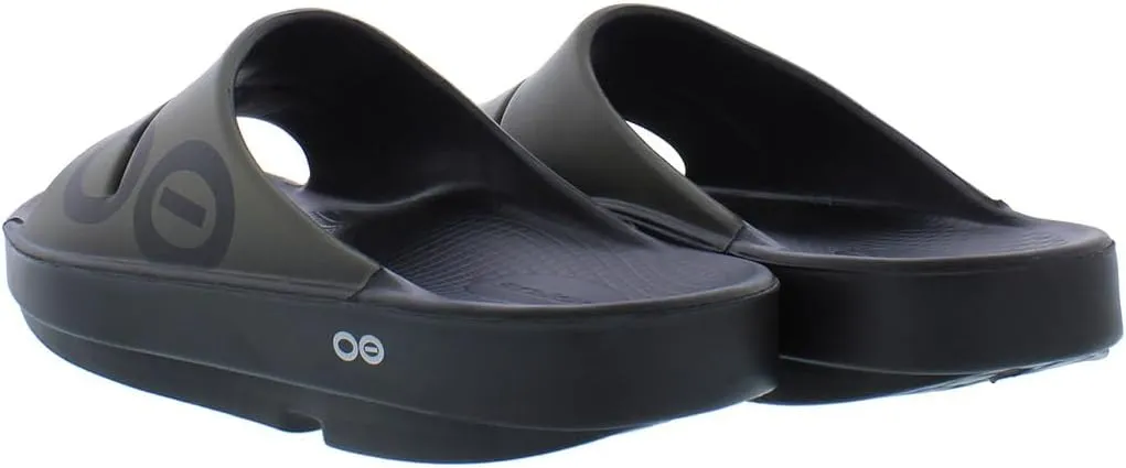 OOFOS OOahh Sport Slide Sandal - Lightweight Recovery Footwear - Reduces Stress on Feet, Joints & Back - Machine Washable - Hand-Painted Graphics