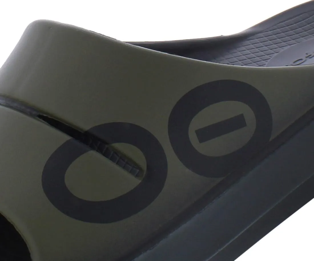 OOFOS OOahh Sport Slide Sandal - Lightweight Recovery Footwear - Reduces Stress on Feet, Joints & Back - Machine Washable - Hand-Painted Graphics