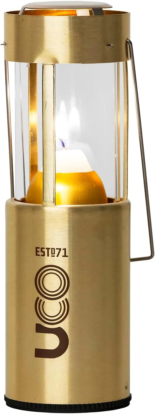 Original Candle Lantern, Brass, 6.5 Inches