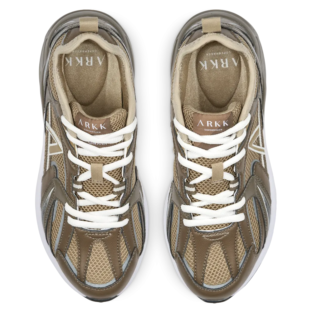 Oserra Mesh S-SP | Silver Mink Dark Khaki | Women