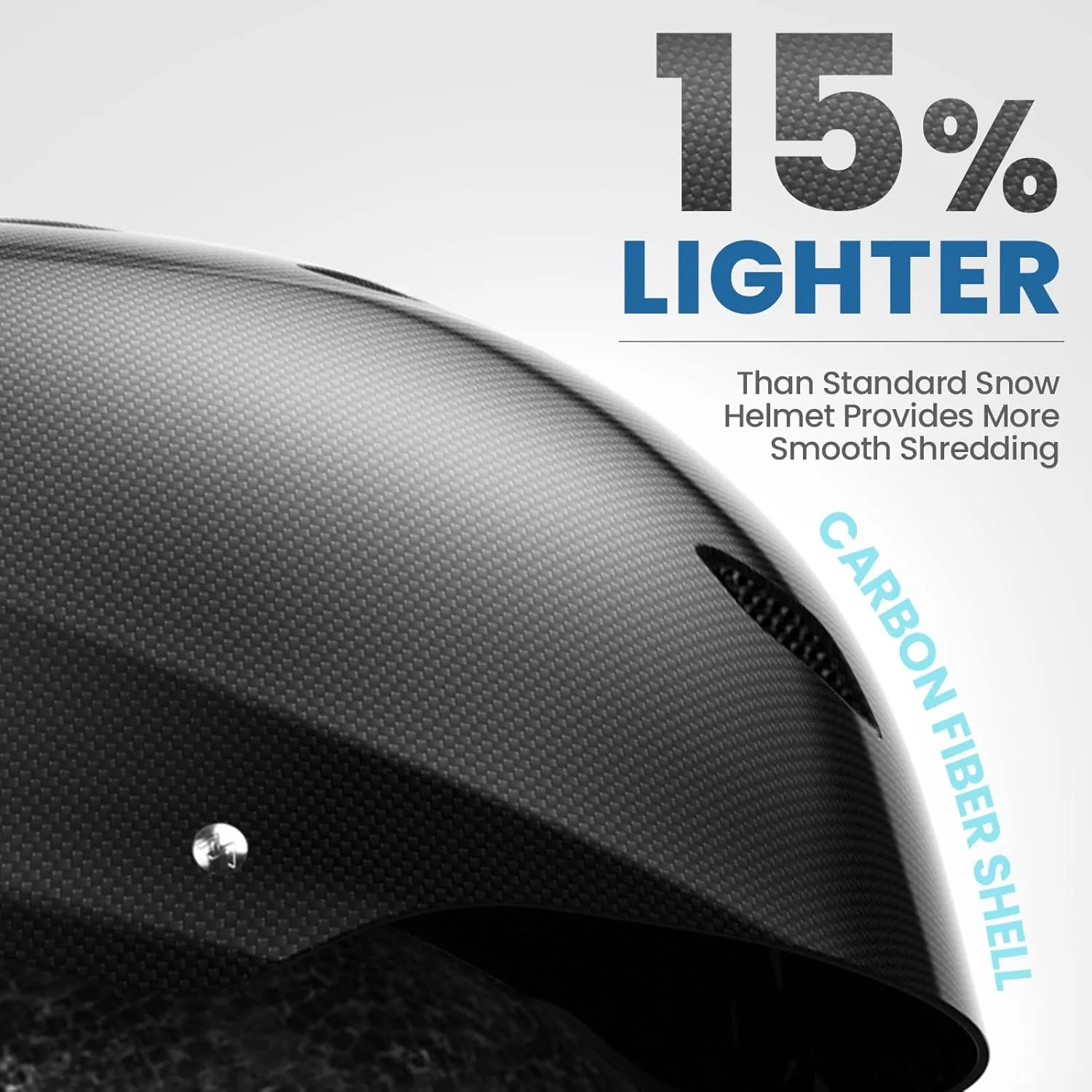 OutdoorMaster Kelvin Carbon Fiber Ski Helmet - Snowboard Helmet for Men, Women & Youth