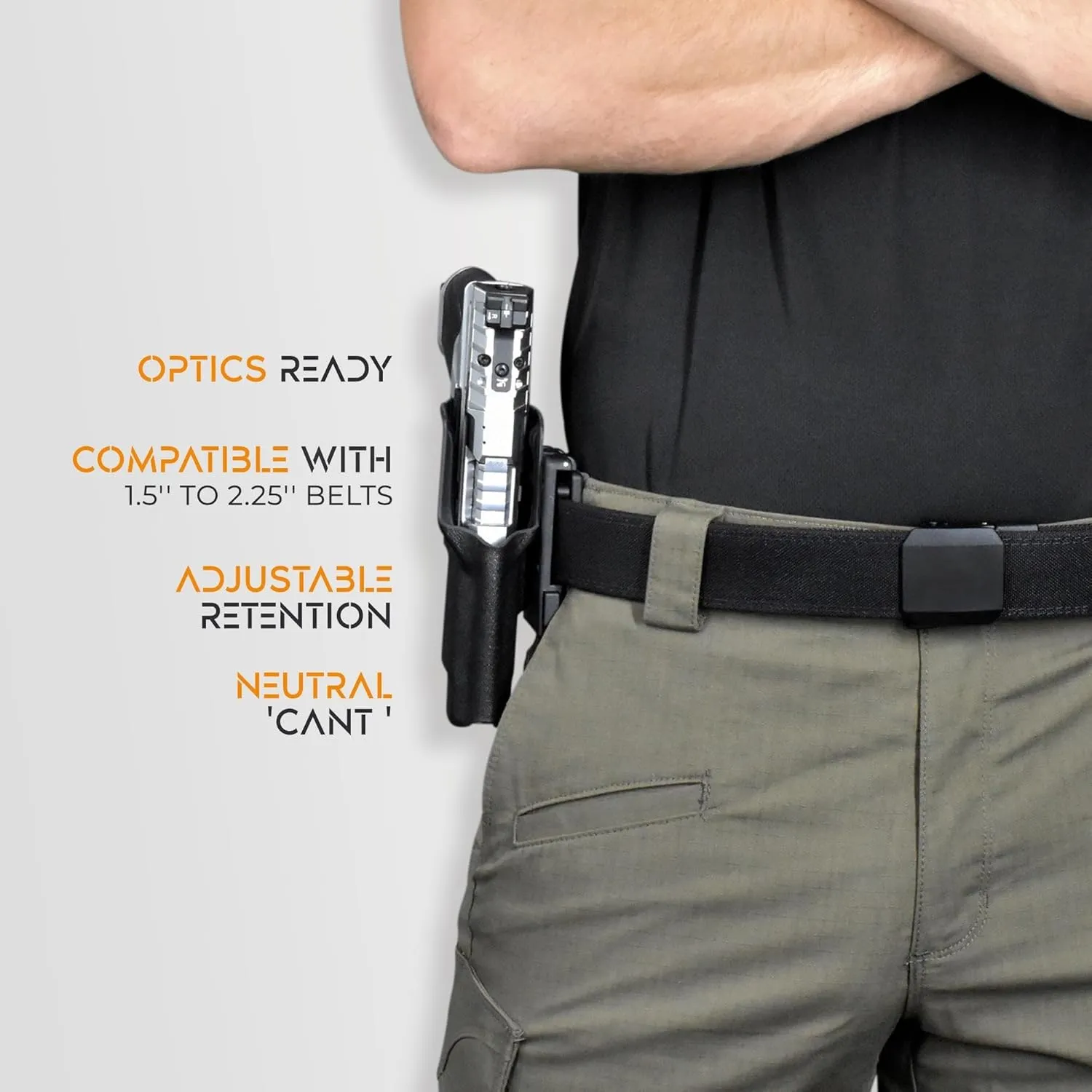 OWB Classic Clip-On Holster Fits Shadow Systems MR920L Outside The Waistband Carry Gun Holster Kydex American Made Durable Lightweight Carry Gear