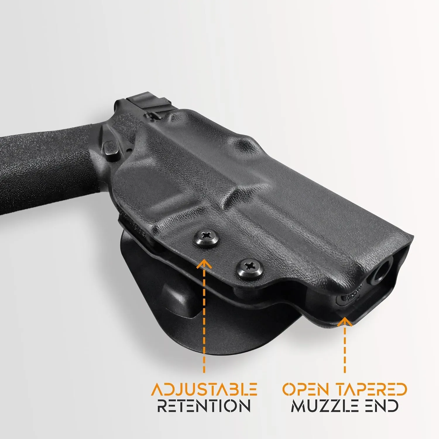 OWB Paddle Holster Fits FN Reflex Outside The Waistband Carry Gun Holster Kydex American Made OWB with Paddle Attachment
