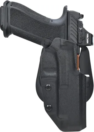 OWB Paddle Holster Fits Shadow Systems DR920L Elite Outside The Waistband Carry Gun Holster Kydex American Made OWB with Paddle Attachment