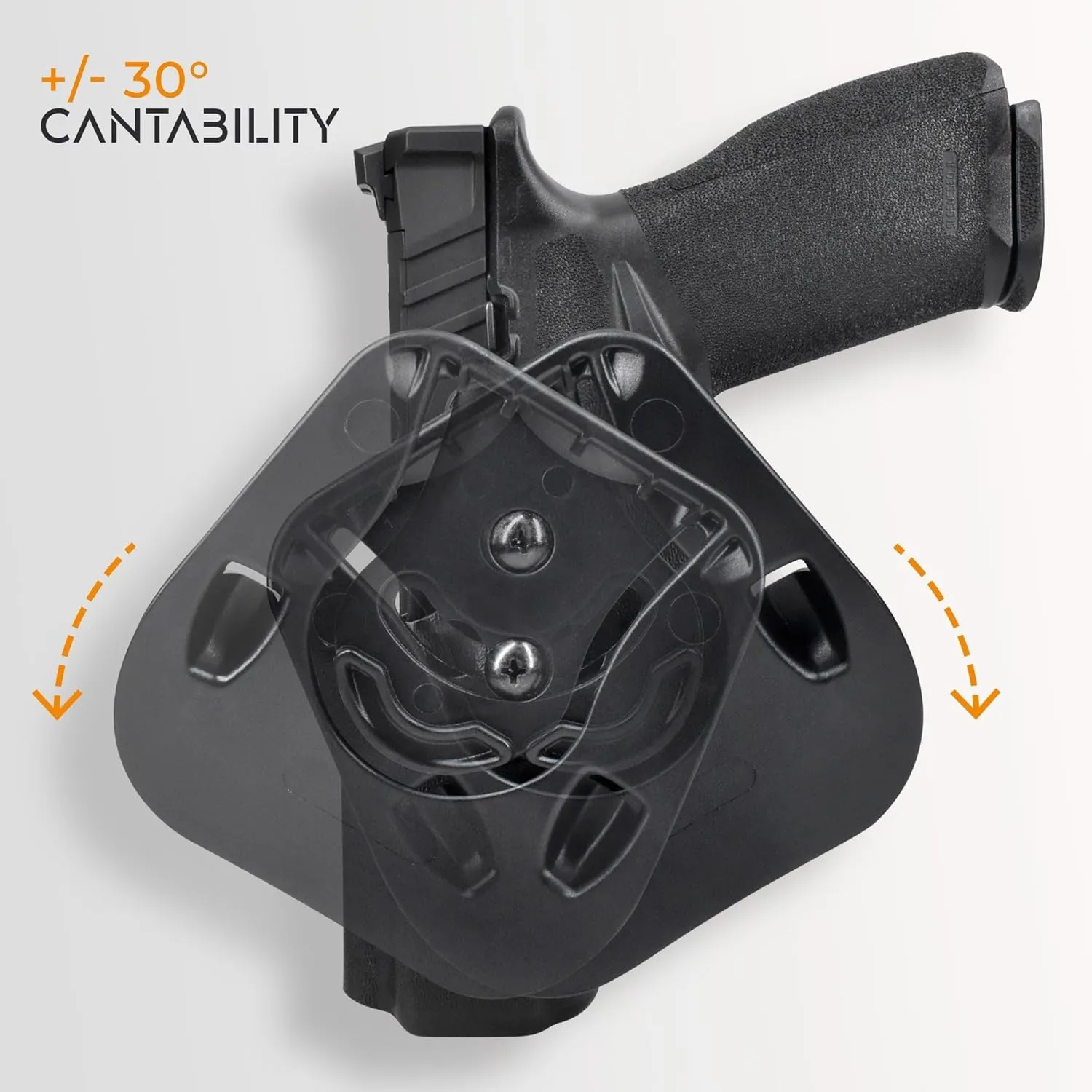 OWB Paddle Holster Fits Wilson Combat SFX9 4'' Outside The Waistband Carry Gun Holster Kydex American Made OWB with Paddle Attachment
