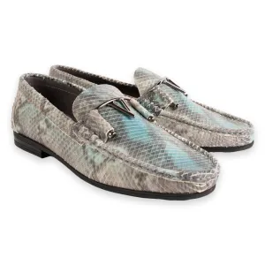 Pelle Line -3218 Python Buckle Loafer-Blue Multi