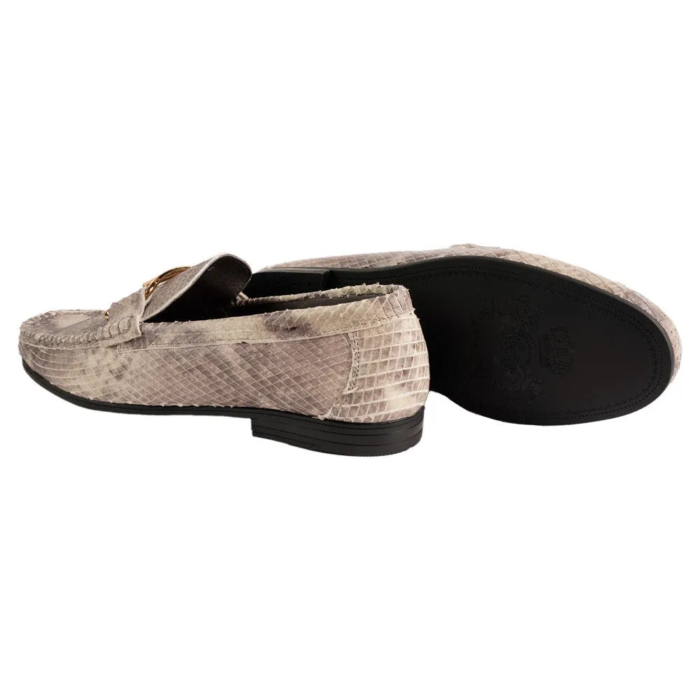Pelle Line -3218 Python Buckle Loafer-Tan Multi