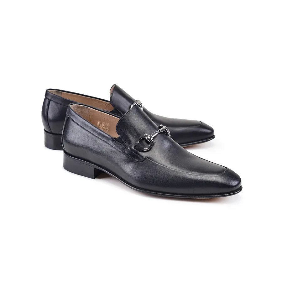 Pelle Line- 4770 Bit buckle Loafer- Black