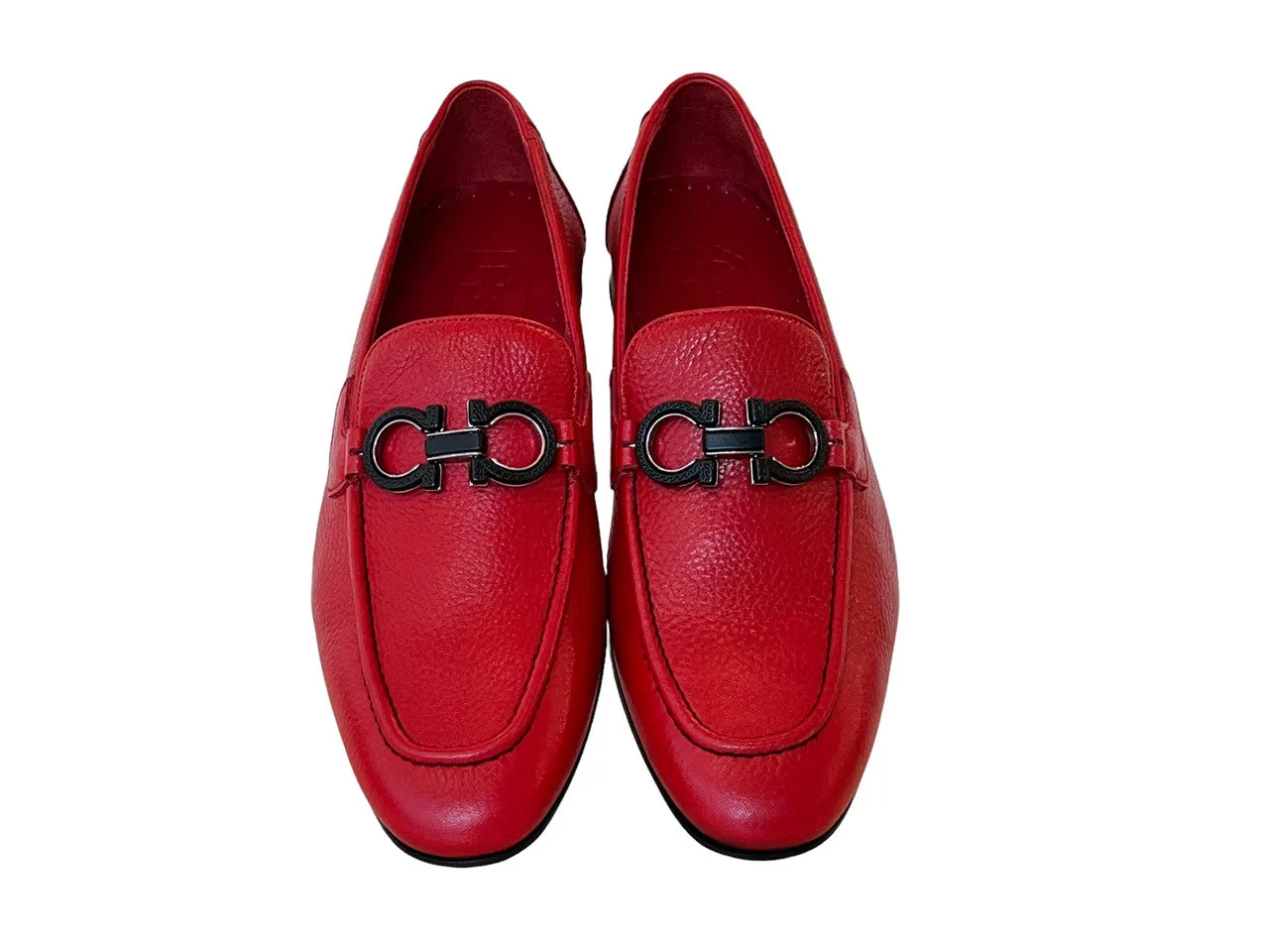 Pelle Line 6472- Buckle loafer -Red