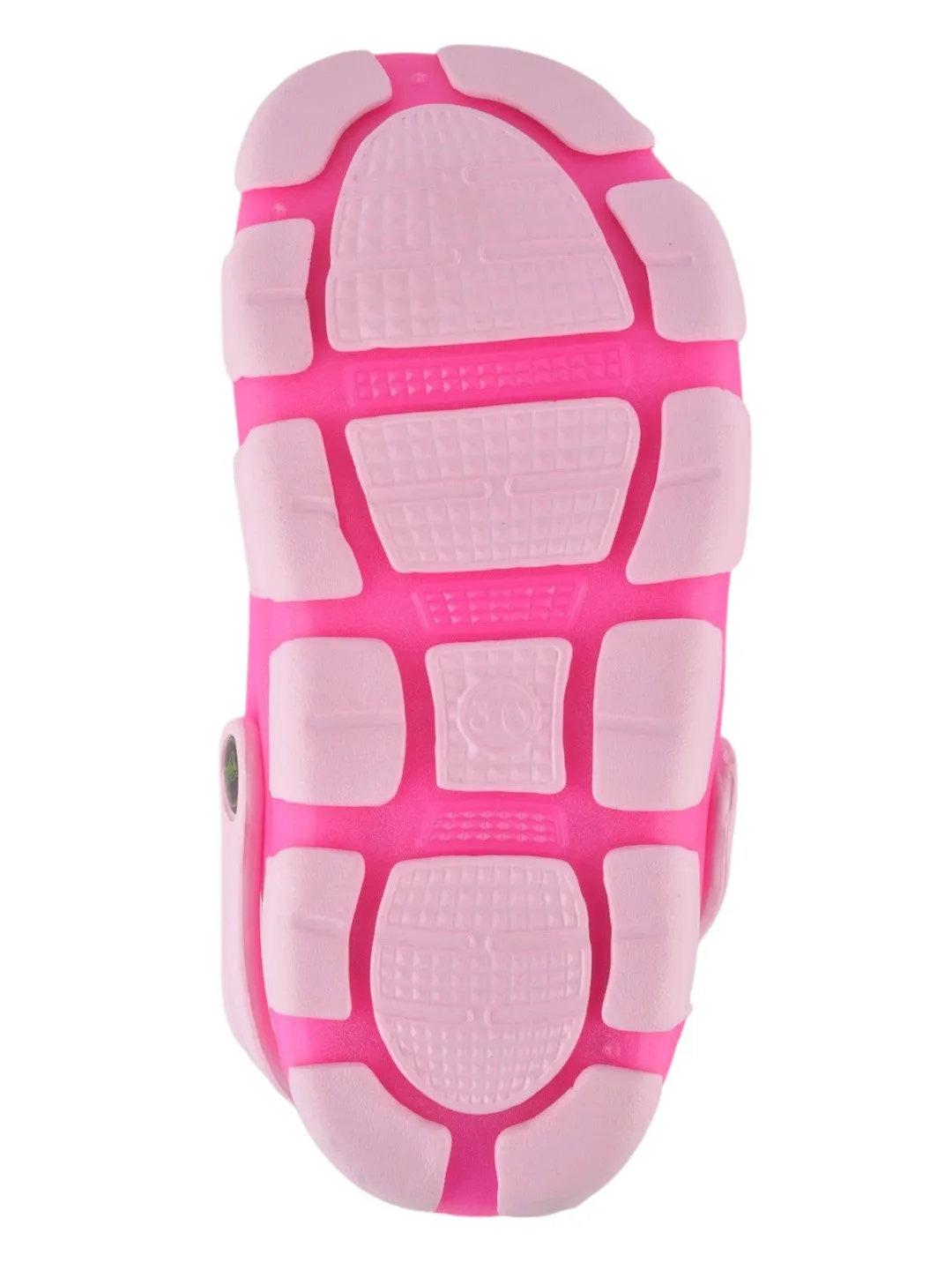 Pink Slip-On Ventilated Clogs For Girls