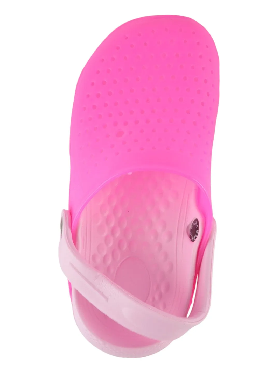 Pink Slip-On Ventilated Clogs For Girls