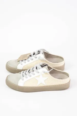 Polka Open Back Star Sneaker, Bone Woven | ShuShop