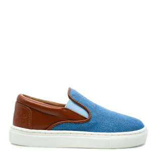 Porte Demin Blue Slip On Sneaker
