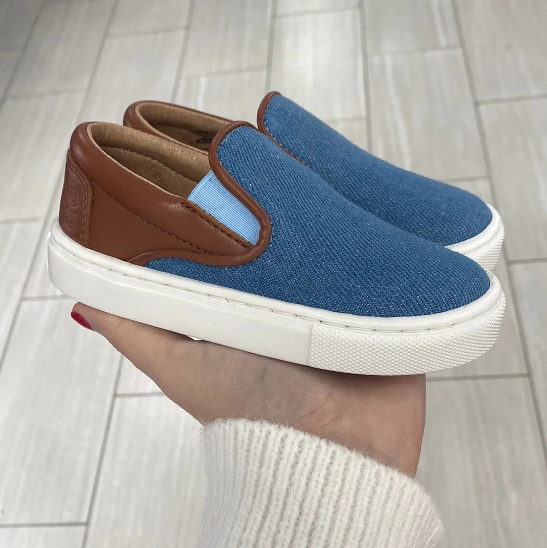 Porte Demin Blue Slip On Sneaker