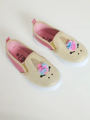 Pre-Girls Unicorn Slip-On Sneaker - Pink