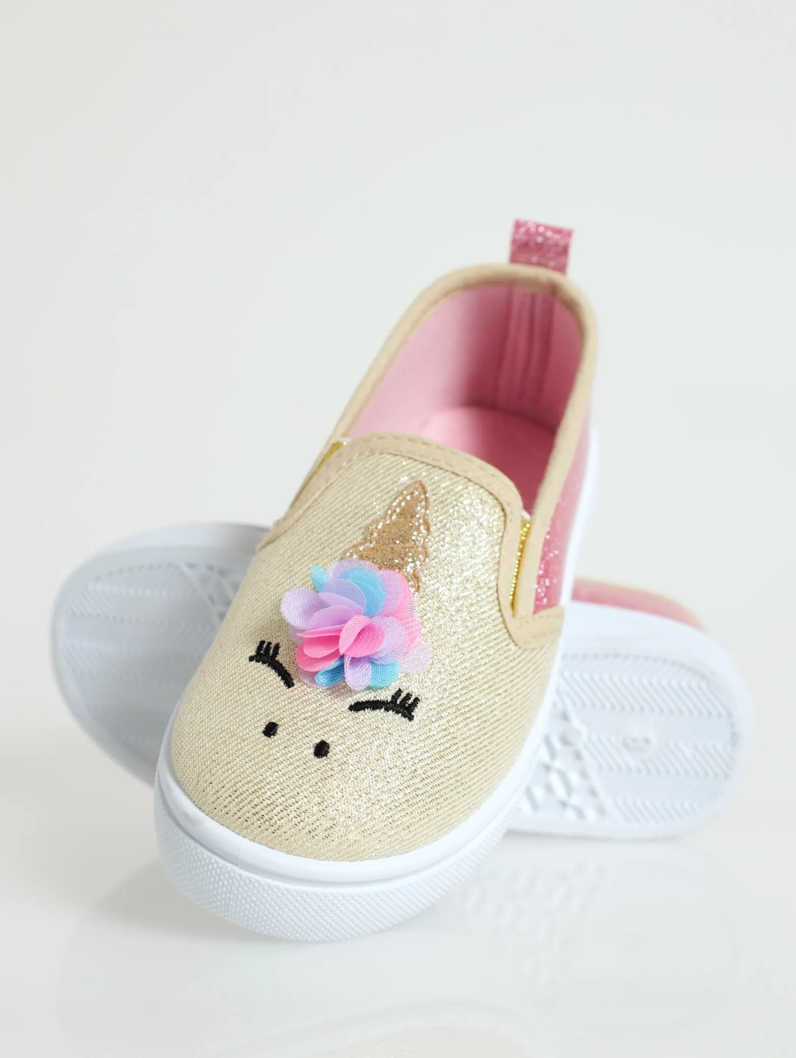 Pre-Girls Unicorn Slip-On Sneaker - Pink