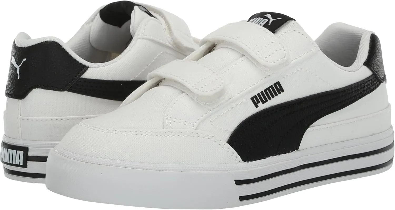 PUMA Unisex-Child Court Classic Vulc Hook and Loop Shoes Sneaker