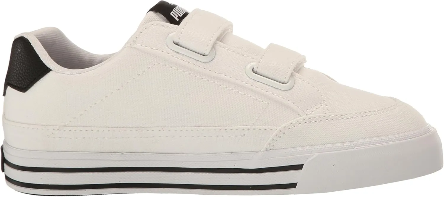 PUMA Unisex-Child Court Classic Vulc Hook and Loop Shoes Sneaker