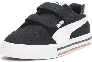 PUMA Unisex-Child Court Classic Vulc Hook and Loop Shoes Sneaker