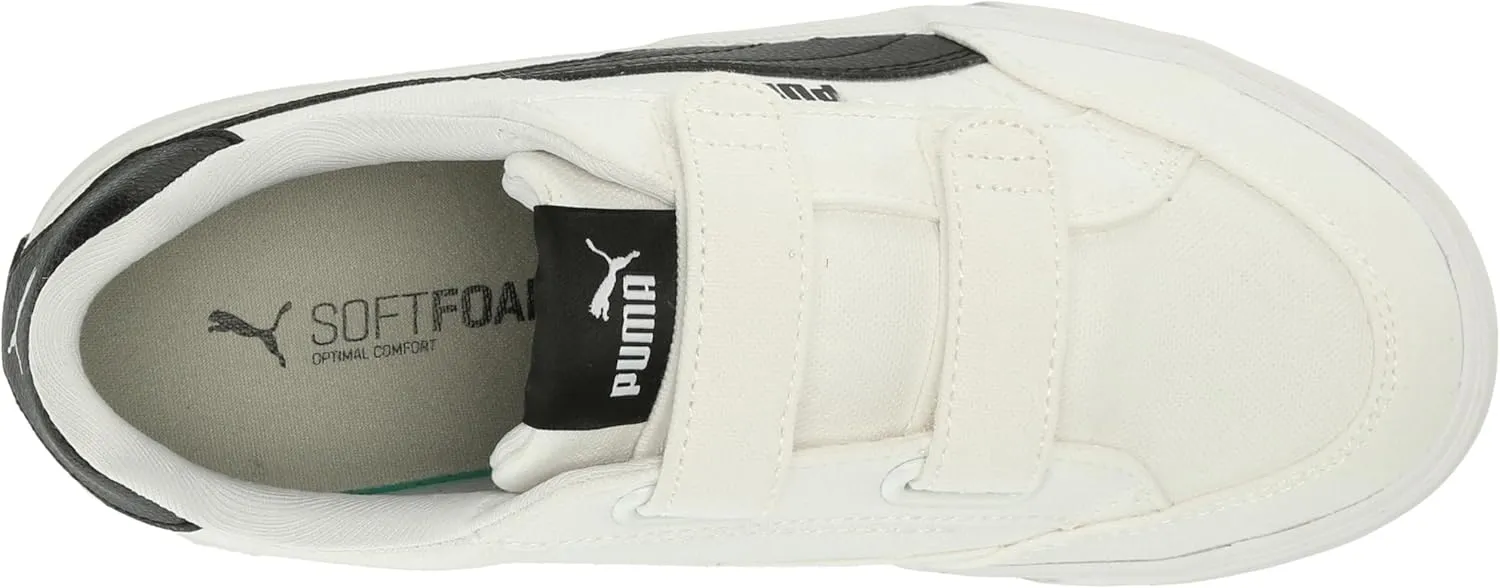 PUMA Unisex-Child Court Classic Vulc Hook and Loop Shoes Sneaker