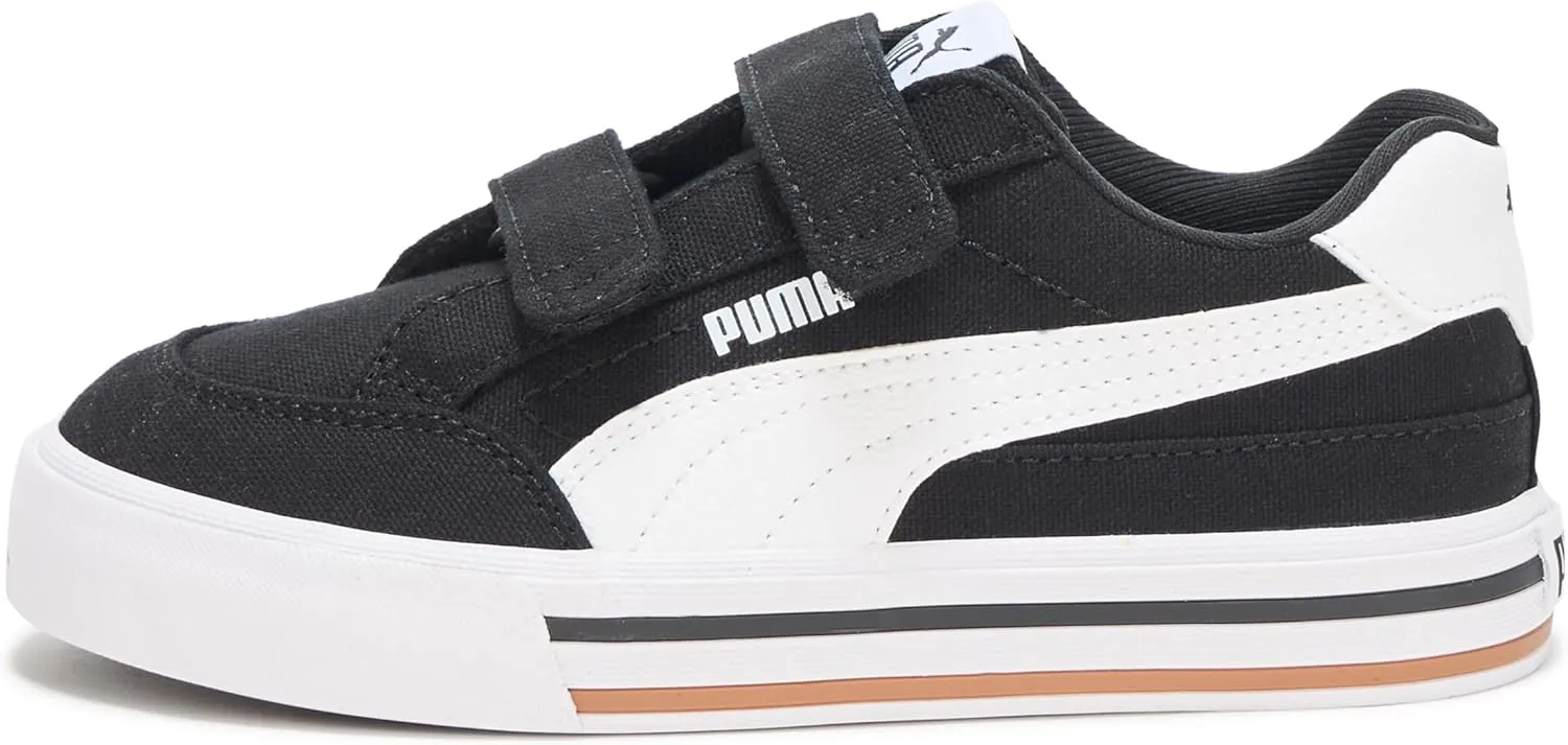 PUMA Unisex-Child Court Classic Vulc Hook and Loop Shoes Sneaker