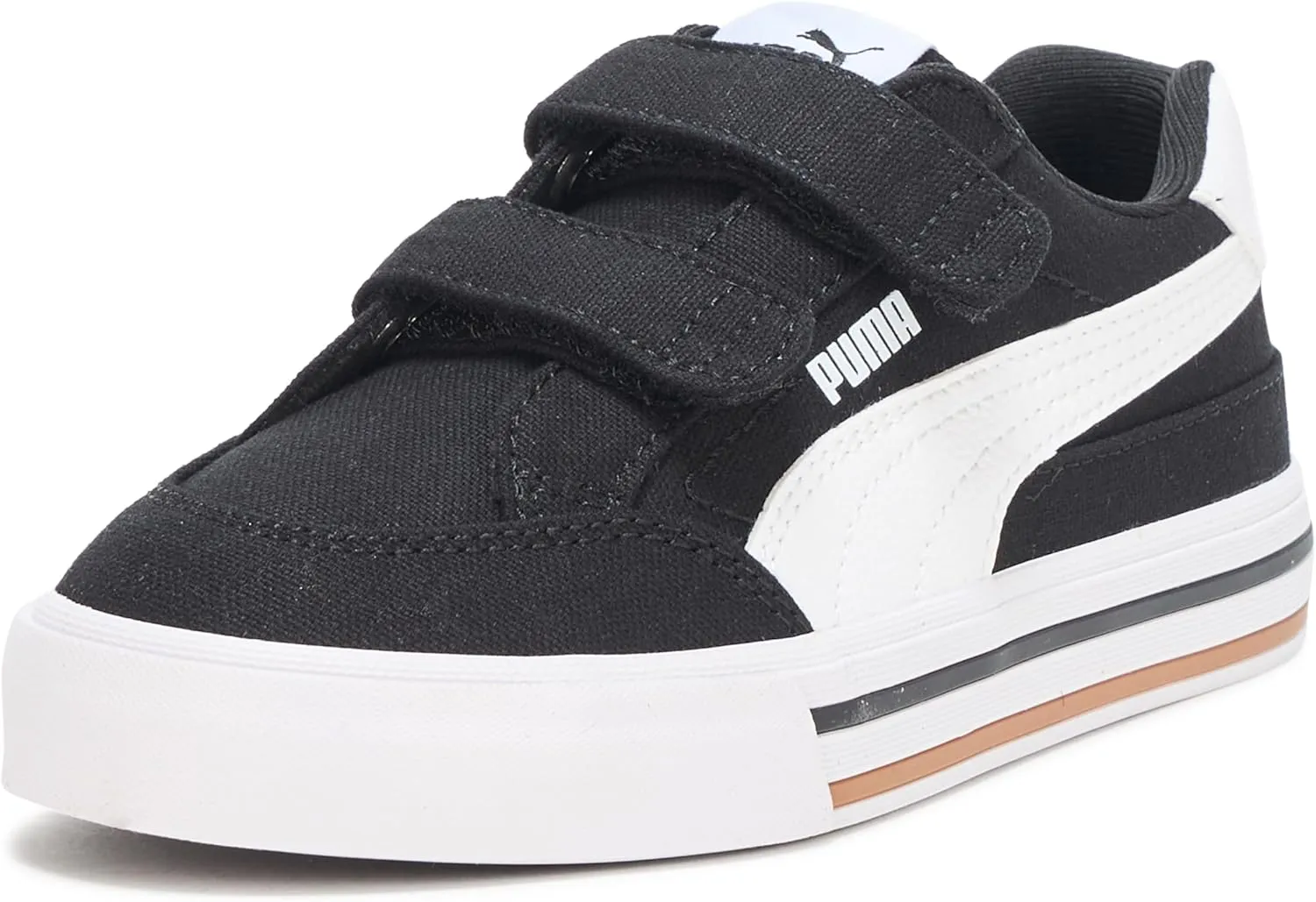 PUMA Unisex-Child Court Classic Vulc Hook and Loop Shoes Sneaker