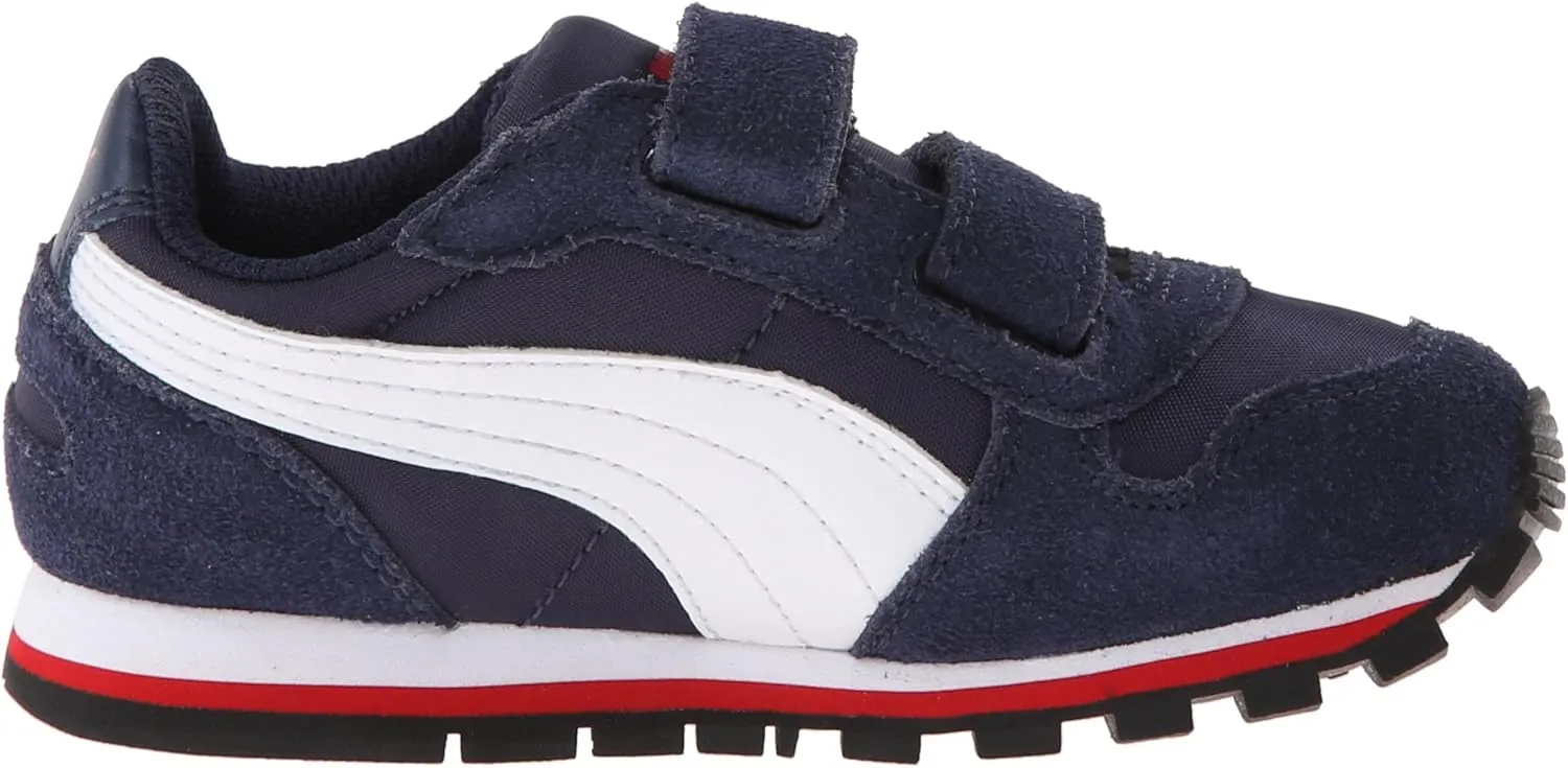 PUMA Unisex-Child St Runner Hook and Loop Sneaker