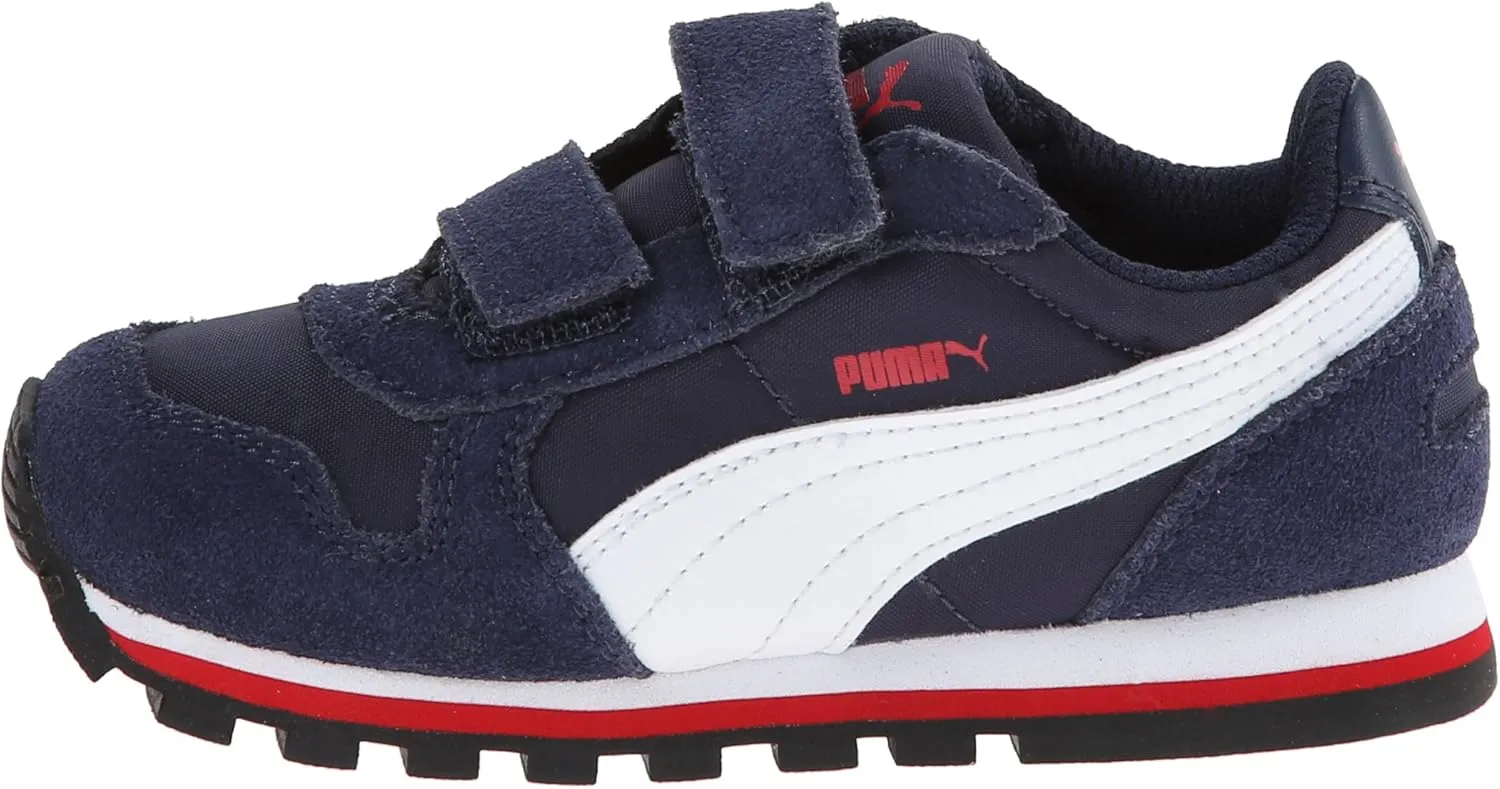 PUMA Unisex-Child St Runner Hook and Loop Sneaker