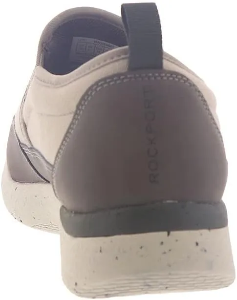 Rockport Men's Truflex Fly Slip on Mudguard Sneaker, Stone Multi, 9