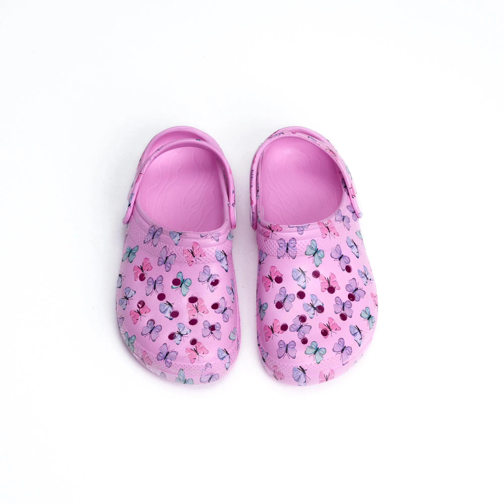 Rose Butterflies Print Pronto PK6 Clog for Girls