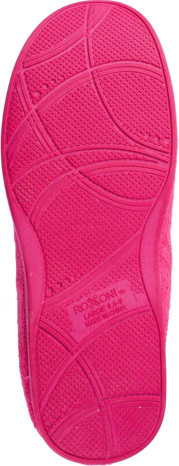 Roxoni Women's Plush Terry Clog Slippers