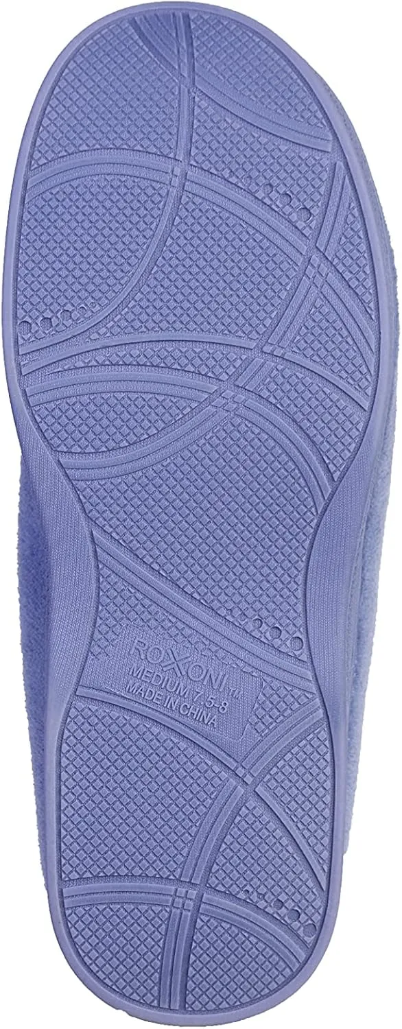 Roxoni Women's Plush Terry Clog Slippers